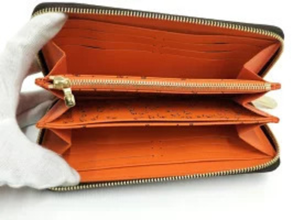 Louis Vuitton Long Zippy Catgram Wallet Black
